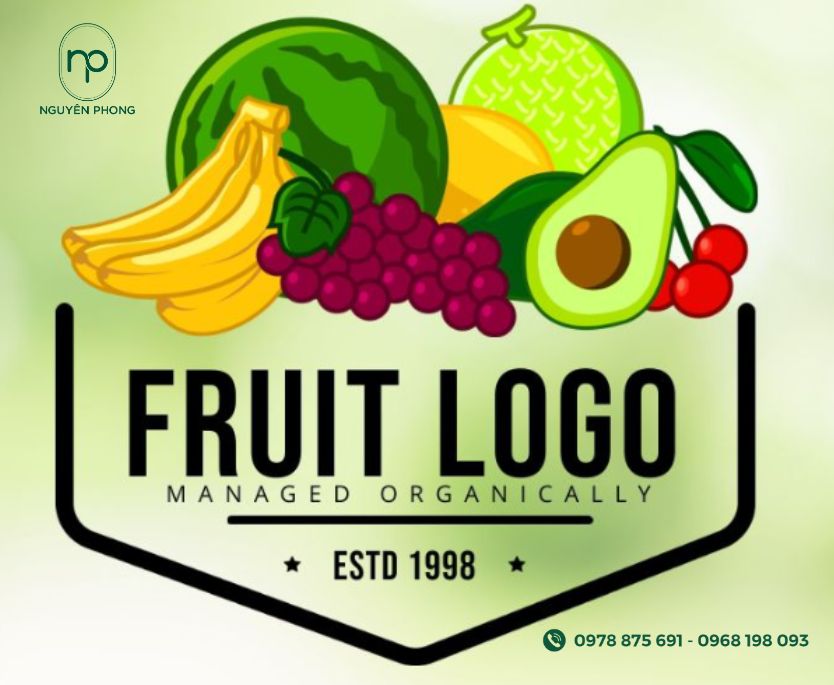Mẫu logo trái cây nhập khẩu